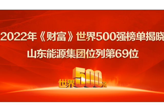 山東能源集團位列2022年世界500強第69位！ 居山東上榜企業(yè)第一